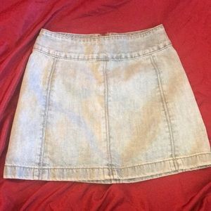 High waisted FREE PEOPLE jean skirt
